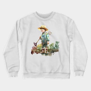 Farmer Watercolor Crewneck Sweatshirt